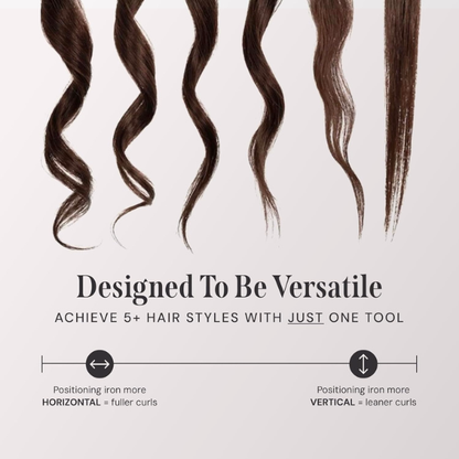 2-in-1 straightener – Turn heads with soft curls or flawless straightening