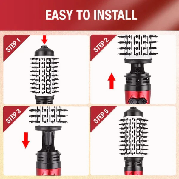 3-in-1 Hairbrush – Style, smooth and enhance your hair in record time